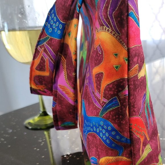 Small handmade Cotton Purse in Laurel Burch Horse Fabric - Picture 2 of 3